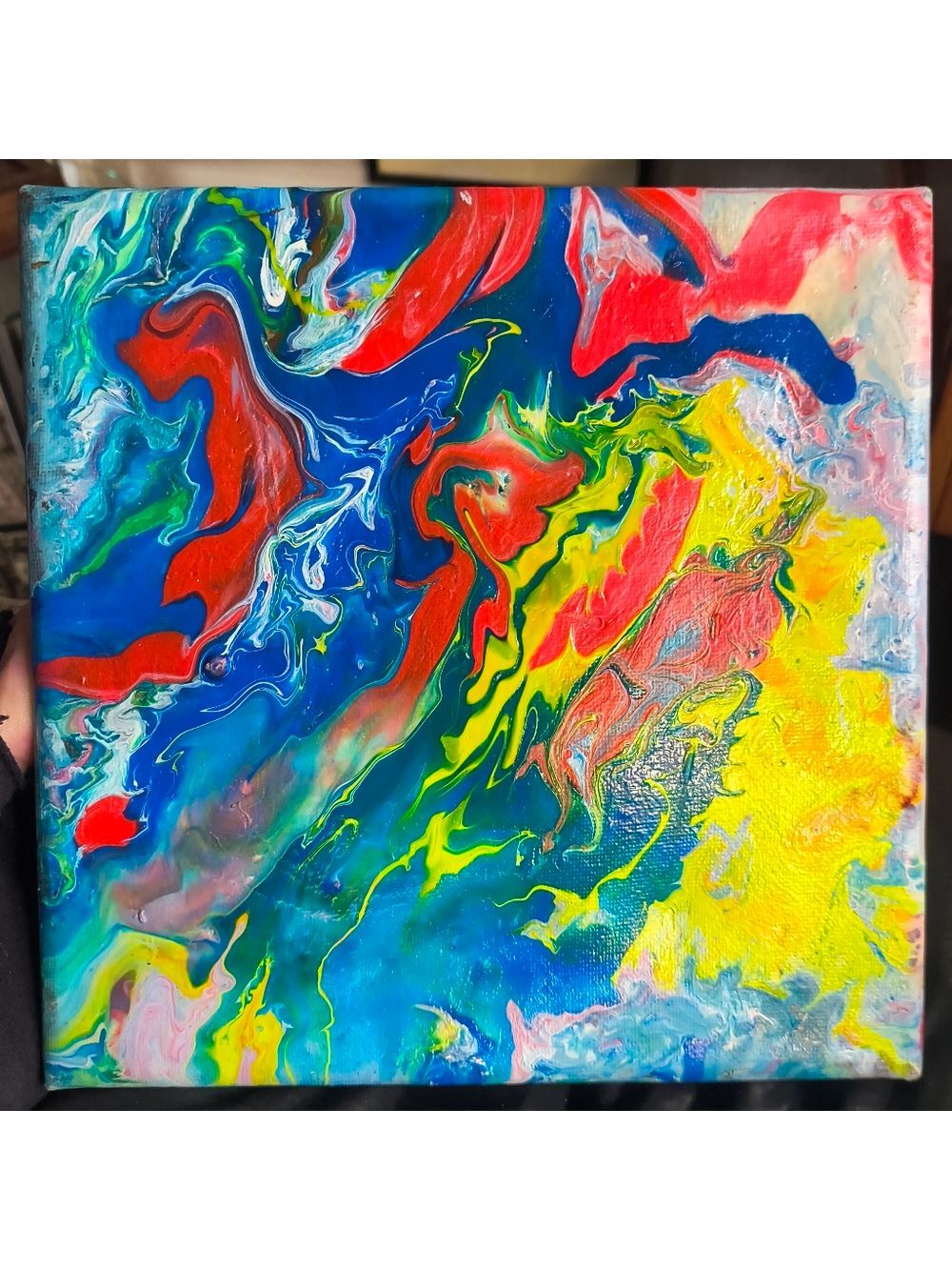 Handmade Vibrant Abstract Canvas Art